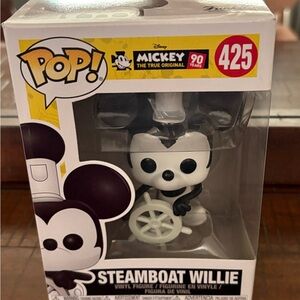 Funko Pop! Steamboat Willie Black and White Vinyl Figure